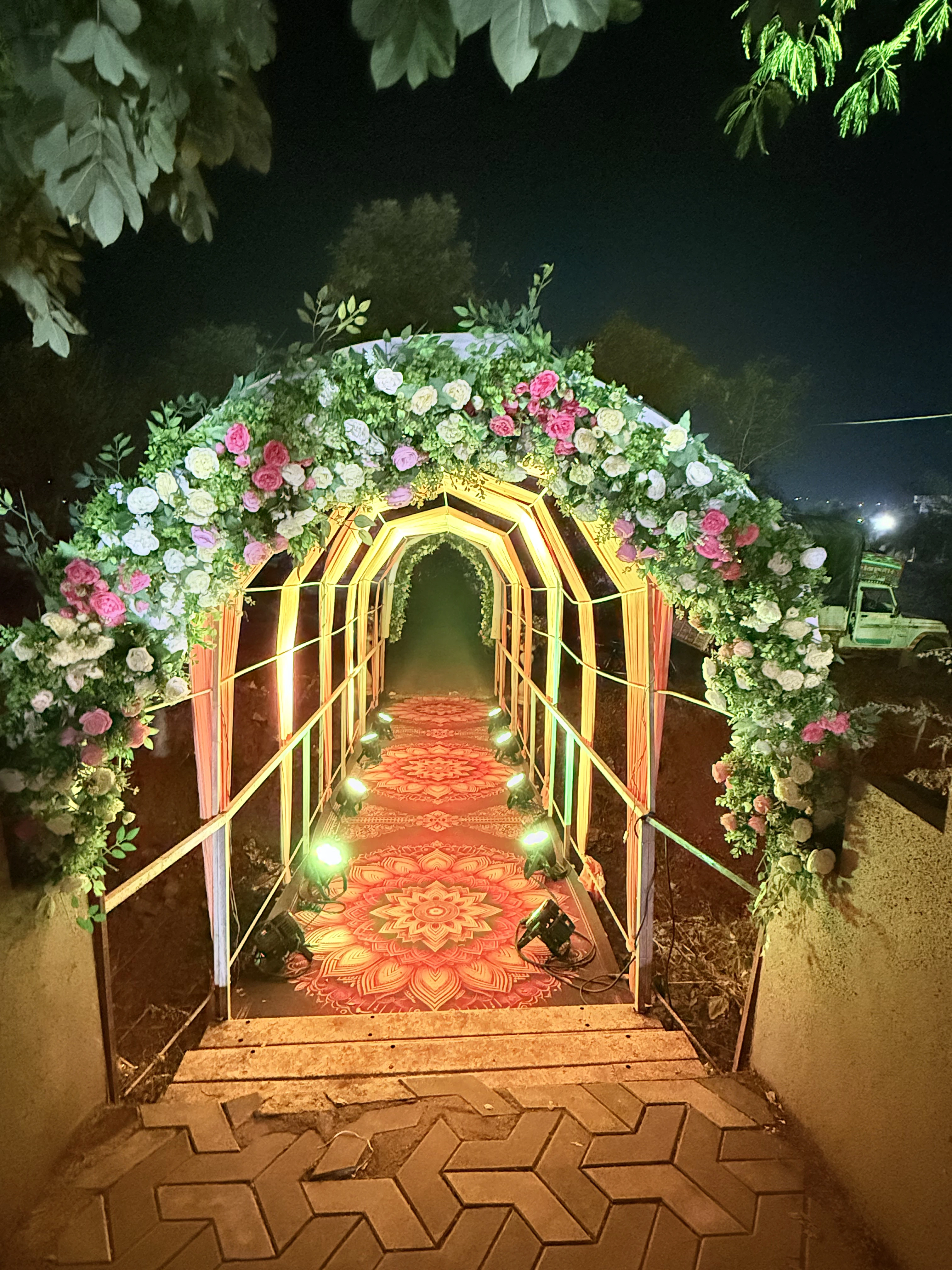 Decor details at Wada venue